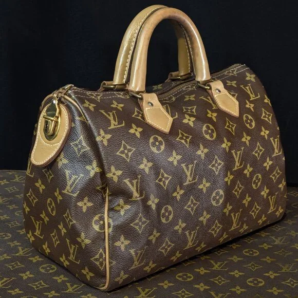 1970s LOUIS VUITTON Speedy 30 The French Company - Vintage LV Bag - Picture 15 of 16